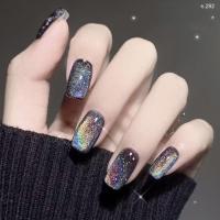 ราคา NEW 2024 เล็บปลอมสำเร็จรูป 24 ชิ้น พร้อมกาว เล็บเจล PVC พร้อมติด กันน้ำได้ (21352358329)