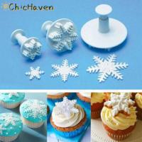 ราคา ChicHaven Xmas 3pcs Snowflake fondant เค้กตกแต่งเหล้าเหล้าเหล้าเหล้าเหล้าปากกาแม่พิมพ์ (22981353268)
