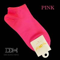 ราคา ถุงเท้าข้อสั้น ถุงเท้า สีนีออน (17969891360)