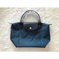 ราคา New 100 Genuine goods longchamp Le Pliage Green Handbag S foldable green short handle waterproof Canvas Shoulder Bags small size Tote Bag L1621919P57 Blue color made in france (21044070600)