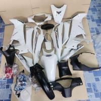 ราคา ชุดสี wave125i รุ่นไฟเลี้ยวบังลม สีขาวมุก พร้อมติดลาย หน้ากากรถ wave125i ปี2005 สีขาว เฟรมรถ เวฟ125i (22240733894)