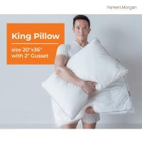 ราคา Parker Morgan Buckingham KING SIZE SOFT Signature Pillow บั๊กกิ้งแฮม หมอนหนุนซิกเนเจอร์ นุ่มเบา ขนาดคิง 20 x36 (16834813687)