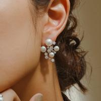 ราคา Glintz Tear Drop statement ต่างหูติดหู มุกน้ำจืดแท้ เงินแท้ ฝังเพชร cubic zirconia (20557118503)