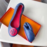 ราคา Tory Burch TB womens sheepskin soft flat ballet shoes L1015 (20658023311)