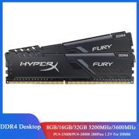 ราคา รับประกัน3ปี DDR4หน่วยความจำหน่วยความจำ HyperX Fury ขนาด32GB 8GB 16GB 3200MHz PC4 25600 28800มม 1 2V 288พินหน่วยความจำสำหรับเดสก์ท็อปสำหรับในและ AMD (21565514172)