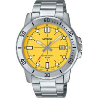 ราคา Casio นาฬิกาข้อมือผู้ชาย ทรงสปอร์ต กรอบเงา กันน้ำ 50M สายสแตนเลส รุ่น MTP VD01 ของแท้ประกันศูนย์ CMG (22962141963)