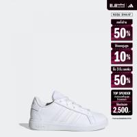 ราคา adidas เทนนิส ไลฟ์สไตล์ รองเท้าสไตล์เทนนิสแบบมีเชือกผูก Grand Court Lifestyle เด็ก สีขาว FZ6158 (22440375074)