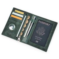 ราคา Hiram Dompet Travel ซองใส่หนังสือเดินทางหนังวัวแท้พร้อมเคสแท็กป้องกันการสูญหายที่ใส่บัตรปากกาในกระเป๋าซองใส่หนังสือเดินทางกัน RFID (22051762401)