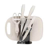 ราคา ชุดมีด 7 ชิ้น มีด ชุดมีดครัว ชุดมีดทำครัว ชุดมีดพาสเทล มีดปลอกผลไม้ มีดทำครัว ใบมีด สแตนเลส ด้ามจับ (23087477884)