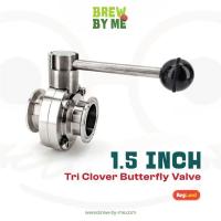 ราคา 1 5 Inch Tri Clover Butterfly Valve (21897675301)