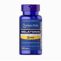 ราคา Puritans Pride melatonin tablets melatonin pineal gland 3MG 240 tablets (22931655687)