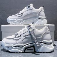 ราคา Halloweensneaker world รุ่นใหม่ล่าสุด รองเท้าผ้าใบ เสริมส้นสูง สไตล์เกาหลี สีขาวดำ พร้อมส่งCHristmas (22762268276)