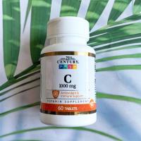 ราคา วิตามินซี Vitamin C 1000 mg 60 Tablets 21st Century (5485626814)