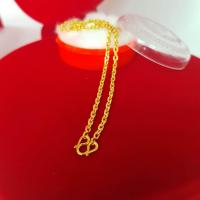 ราคา สร้อยคอหุ้มทอง ไม่ลอกไม่ดำ หนัก1บาท ลายคตกิต ตัดลาย ยาว18นิ้ว ทองเคลือบแก้ว สร้อยคอทองปลอม เหมือนจริงที่สุด (17447776181)