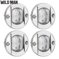 ราคา ไฟตบแต่งภายในเรือ LED DC 12V 4ชิ้นไฟกันน้ำทรงกลมสำหรับเรือเรือคายัคตกปลาเรือพาย (20106128791)