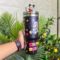 ราคา แก้วลายการ์ตูนเก็บความเย็น KT001 แก้วเยติ แก้วน้ำเก็บอุณหภูมิร้อน เย็นพร้อมจุกปปิดฝาสุดน่ารัก แก้วน้ำสแตนเลส ขนาด 30oz 890ml (22236965453)