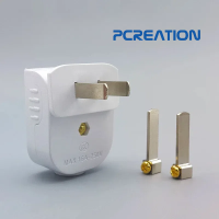 ราคา PCREATION ปลั๊กเสียบ ปลั๊กตัวผู้ พับได้ งอได้ ใช้งานได้ทั้งแบบตรงหรือแบบงอ 90 Degree Plug (22827567633)