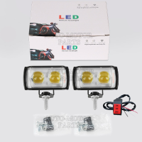 ราคา คูปองส่งฟรี 40 บาท ไฟสปอร์ตไลท์ led 12v 24V ไฟ LED 60W ไฟตัดหมอก ความสว่างสูง สปอร์ตไลท์เสริม 6 สเต๊ป กันน้ำ 801528 รถจักรยานยนต์ 6 สีไฟตัดหมอกเตือนไฟสาด 12V24V ไฟตัดหมอก LED (23055022558)