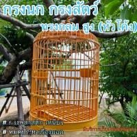 ราคา กรงนก กรงสัตว์ กรงพลาสติก ทรงกลมสูง โค้ง มีอุปกรณ์ครบพร้อมใช้งาน ขนาด 33 5cm 25cm ยาวรวม 45cm เหนียว แข็งแรง ไม่เป็นมอด (22220738296)