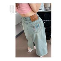ราคา กระโปรงยีนส์ยาวผ่าหลังเอวสูง งานปัก (22946865210)