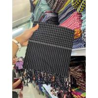 ราคา ผ้าพันคอผ้าฝ้าย ผ้าคลุมไหล่ ทอมือ เนื้อนุ่ม ลายตารางลายผ้าขาวม้า (22841281162)