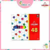 ราคา Colleen สีไม้คอลลีน ดินสอสี ดินสอสีไม้ 12 24 36 48 สี แท่งเดียว (20310237698)