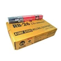 ราคา KOBE RB26 ลวดเชื่อม เหล็กเหนียว ลวดเชื่อมเหล็ก โกเบ กัลวาไนซ์ ขนาด 2 6mm ห่อ 2โล หรือ แบ่งขาย 1 กิโล (22486267299)