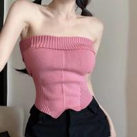 ราคา Closet Crush เสื้อเกาะอกไหมพรม สีขาว สีดำ สีชมพู (22755057269)