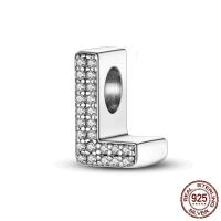 ราคา 26 Letters Alphabet A Z Charms Beads Fit Original Pandora Bracelets 100 Real 925 Sterling Silver Pendant DIY Women Jewelry (21484989452)