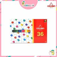 ราคา Colleen สีไม้คอลลีน ดินสอสี ดินสอสีไม้ 12 24 36 48 สี แท่งเดียว (20310237697)