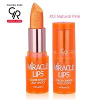 ราคา New Golden Rose GR Miracle Lips pH Color Changing Jelly Lipstick โกลเด้น โรส ลิปเปลี่ยนสี เนื้อเจลลี่ เบาสบายปาก (21187074072)