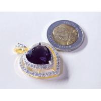 ราคา จี้พลอยหัวใจ สีแดงทับทิม สีเขียวหยก กว้าง25มิลลิเมตร (21321477220)