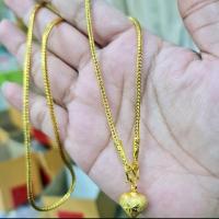 ราคา สร้อยคอสี่เสา นน 2สลึง จี้หัวใจ (21886633855)