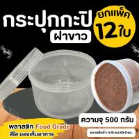 ราคา กระปุกฝาขาว 500ml แพ็ค 12 ใบ กะปิ กระปุกน้ำพริก กระปุกใส่กะปิ กระปุกพลาสติก กระปุกเล็ก กระปุกกะปิ กระปุกแจ่วบอง (22814512573)