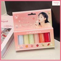 ราคา HT086 TANAKO 6 in 1 Lip Balm Moisturize Magic color เซตลิปมันเปลี่ยนสี ลิปบาล์ม บำรุงริมฝีปาก ให้ความชุ่มชื้น สูตรผลไม้ 1 กล่อง มี 6 สูตร (23073519267)