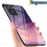 ราคา Jingsanc สำหรับ OPPO A57 A77s เคสใส่โทรศัพท์ Rainbow Gradient Fantasy Starry Glass สีสันสดใส Scratchproof Soft TPU Edge Cover (15543158701)