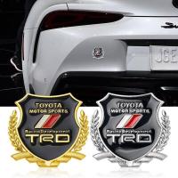 ราคา สติกเกอร์ติดรถยนต์2ชิ้นแต่งรถ3มิติสติกเกอร์โลหะโตโยต้า TRD โลโก้รถ TRD (21222535717)