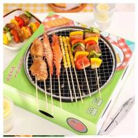 ราคา พร้อมส่ง เตาปิ้งย่าง เตาย่างถ่านสไตล์เกาหลี ย่างบาร์บีคิว แบบใช้แล้วทิ้ง เตาปิคนิค แถมฟรีถ่าน กล่องสีแดง (21378762386)