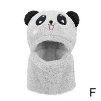 ราคา Cute Childrens Cartoon Scarf Hat Two Piece Set Windproof Face E5D5 Earmuffs Winter Warm Shield (22977302916)