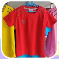 ราคา เสื้อกีฬาเด็ก คอกลม FlyHawk หญิงชาย เสื้อวอร์มพละ sport wear for kids เสื้อยืด กีฬาสี (19225238532)