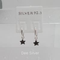 ราคา ต่างหูเงินแท้ ต่างหูห่วงเงินแท้ 92 5 จำนวน 1 คู่ (21169747740)