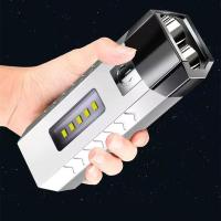 ราคา ไฟฉายแบบชาร์จไฟได้ ไฟฉาย LED กำลังสูง ไฟฉายปีนเขา แบบพกพา กันน้ำ ชาร์จ USB (23116689185)