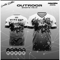 ราคา OUTDOOR เสื้อกีฬาคอวี พร้อมส่ง 6 สี ผ้าไมโครนุ่มลื่น (22985976097)
