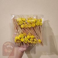 ราคา พร้อมส่ง set2 ไม้จิ้มผลไม้ ไม้จิ้มอาหาร ไม้จิ้มลำไย 12 ซม 100ชิ้น (22568476815)