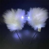 ราคา BTTJ0 สำหรับปาร์ตี้คอสตูม ตุ๊กตาขนนุ่ม พร้อมไฟ LED เครื่องประดับผม ที่คาดผมชุดแฟนซี หมวกคอสเพลย์ ที่คาดผมหูแมว (22729483803)