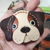 ราคา พวงกุญแจหนังแท้ เซนต์เบอร์นาร์ด ตุ๊กตาหมา สุดน่ารัก ห้อยกระเป๋าหรือพวงกุญแจรถ ของฝากสุดคุ้ม (23128275855)