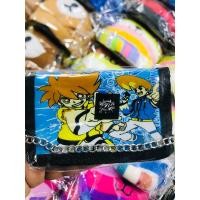 ราคา กระเป๋าตังค์เด็กผู้ชาย ลายการ์ตูน มือ 1 แถมฟรีโซ่ห้อยหูกางเกง พร้อมส่ง (23120395061)