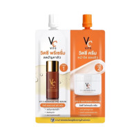 ราคา VC Vit C Bio Face serum cream 2 in 1 วิตซีซองคู่ วิตซีน้องฉัตรซองคู่ (21957479496)