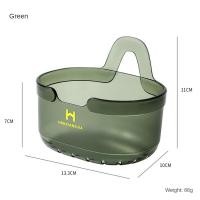 ราคา ตระกร้าถือใส่ของพร้อมตะขอสำหรับห้องอาบน้ำอ่างอาบน้ำตะกร้าห้องครัวอุปกรณ์จัดระเบียบแบบเข้ามุมกระเป๋าทรงสี่เหลี่ยมสำหรับหอพักตะขอชั้นวางแขวนได้ (22939546009)