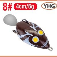 ราคา YAOHENG Lu Yalei กบดัดแปลงกบสีดำ กบลอยน้ำได้4ซม 6ก ตะขอคู่ทำจากน้ำหยดเลื่อมเสียง (23048183945)